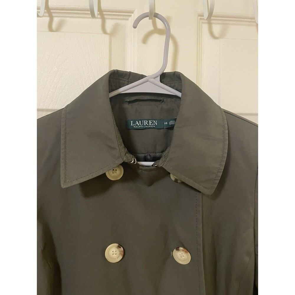 Lauren Ralph Lauren Jacket Womens XS Green Double Breasted Coat - Picture 3 of 8